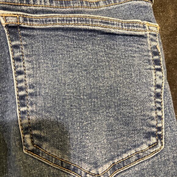 Topshop -Wmns Jeans-Jamie Skinny Stretch-Med Wash Denim-Distressed Hem-26x30 - Picture 16 of 16